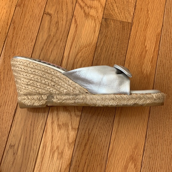 Women’s Silver Lilly Pulitzer Espadrilles Sz 8 1/2 - Picture 12 of 16